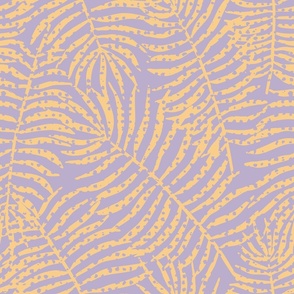 Hawaiian Palm Fronds - Lilac and Amber