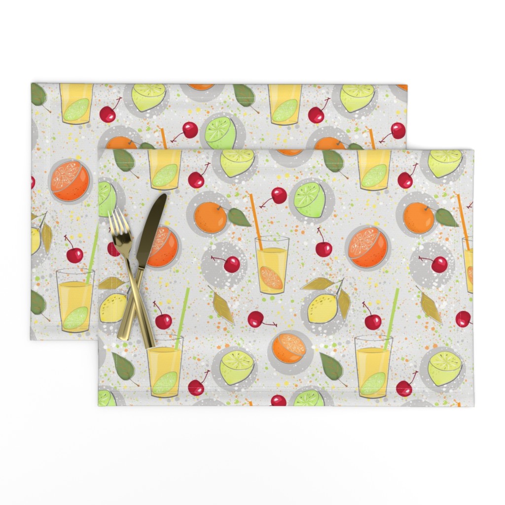 Citrus and berry pattern for lovers of berries and fruits.