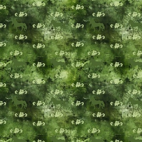 marble green background - hibiscus - flowers - icelandic horse - toelter
