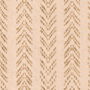 Woven chevron inspired stripes in sandy brown