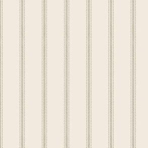 Ticking Stripe | Fern and Oat | Farmhouse | Small - 2.4" Repeat/1.2" Stripe Width