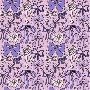 Purple Bow Print