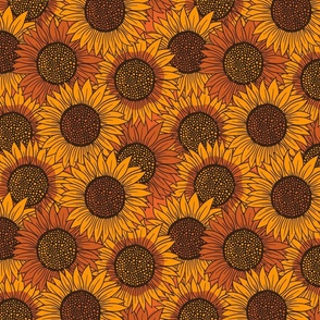 Fall Sunflower Print
