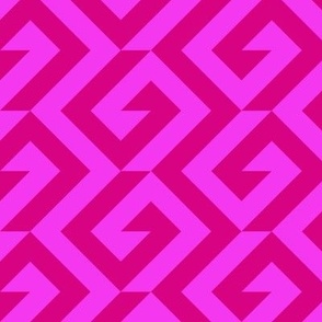 normal scale • geometric pink and magenta