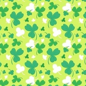 (S) St Patricks Day Lucky Green Shamrocks Clover