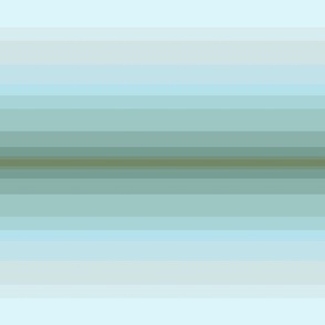 Medium Coastal Decor Blue Green Gradient Stripes Horizontal