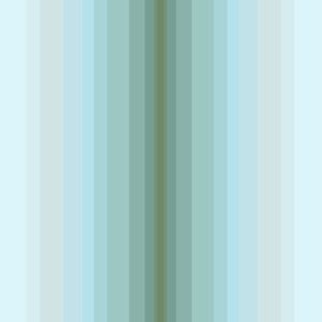 Small Coastal Decor Blue Green Gradient Stripes Vertical