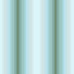 Mini Coastal Decor Blue Green Gradient Stripes Vertical