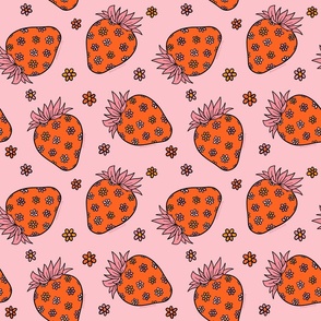 Flower Strawberry Print