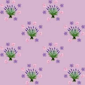 Lavender Bunches dusky pink