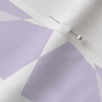 Large // Star Geometric Pattern - White on Lilac 