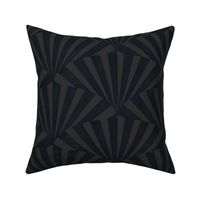 (medium) textured wide art deco stripes geometric black