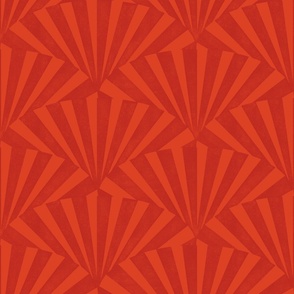 (medium) textured wide art deco stripes geometric red