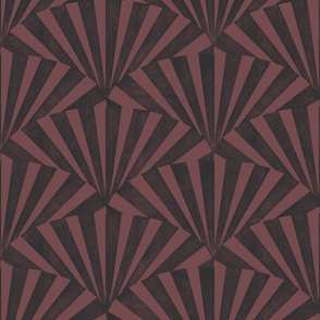 (medium) textured wide art deco stripes geometric black burgundy