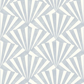 (medium) textured wide art deco stripes geometric light blue Upward