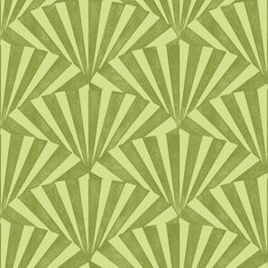 (medium) textured wide art deco stripes geometric green moss