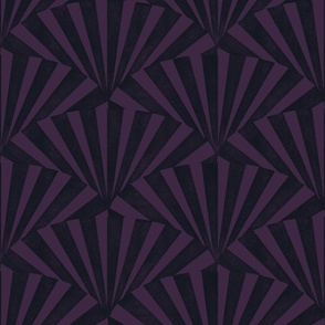 (medium) textured wide art deco stripes geometric black violet