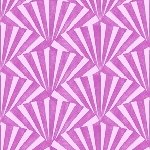 (medium) textured wide art deco stripes geometric pink violet purple 