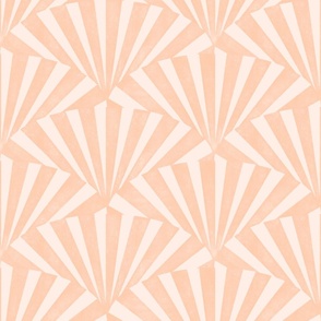 (medium) textured wide art deco stripes geometric light orange pastel 