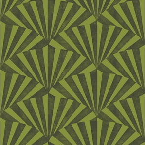 (medium) textured wide art deco stripes geometric dark green 