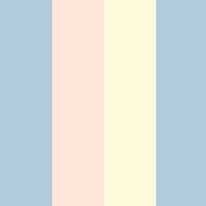 seaside stripe - French blue, millennial pink, & buttercream