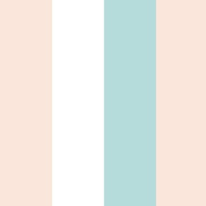 seaside stripe - millennial pink, white, & sea island blue