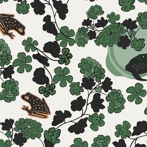 Frogs-Garden-Party-Green-Black-Brown