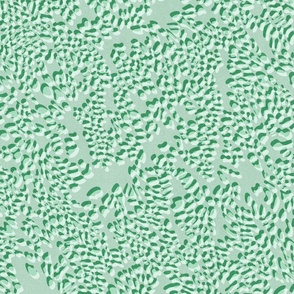 Giant Clam Spot Gap Stencil in Seafoam Green