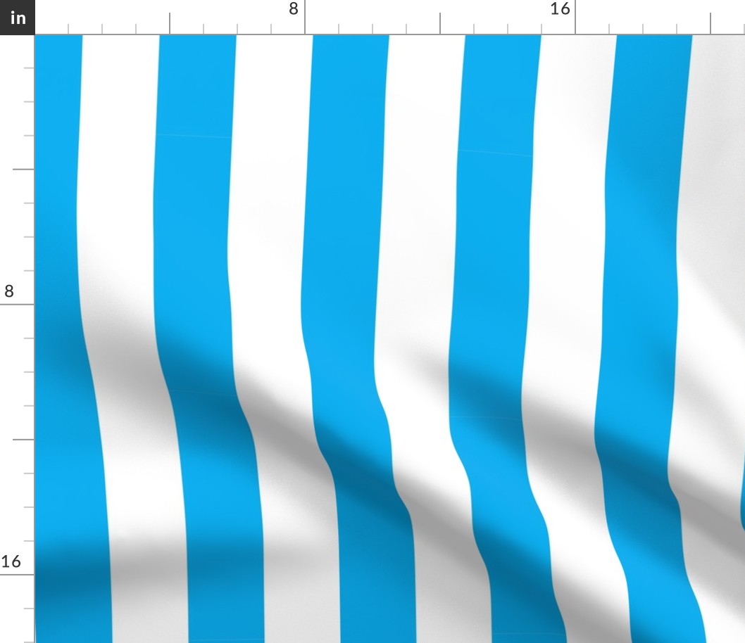 Bold Stripe capri blue vertical