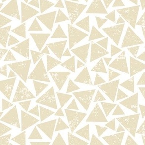 Geometric Distressed Triangles in Beige