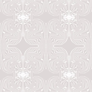 Seamless pattern with fancy monochromatic patterns with tie-dye elements on a gray background