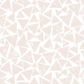 Geometric Distressed Triangles Pastel Pink