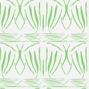 Abstract Shells in Green and White 