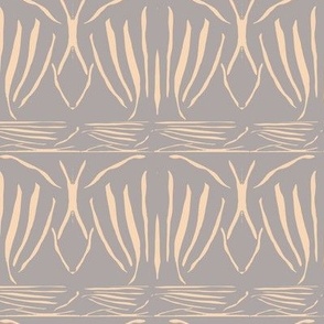 Abstract Shells in Peach and Brown