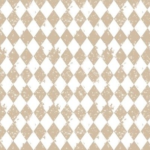 Sparkle Rustic Harlequin Diamonds Pale Gold and White