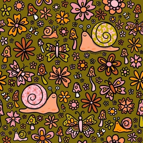 Spring Snail Print