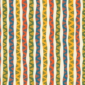 Vertical Snakeskin  Stripes - 10x10