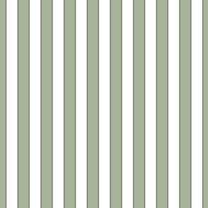 2" rep stripes green white