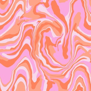 Marble Swirl in bright pink and lavender - large