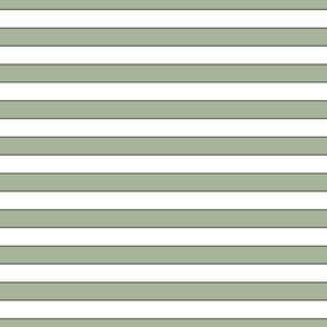 2" h rep stripes green white horizontal