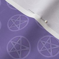 Little Pentagrams Pattern In Purple And Lilac