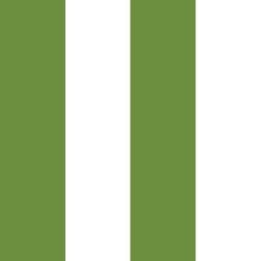 Artichoke green stripes - 2 inch wide stripe on fabric - 3 inch on wallpaper
