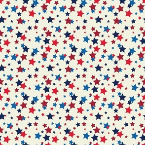 red white and blue stars
