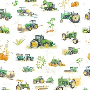 Green Tractors Pattern copy