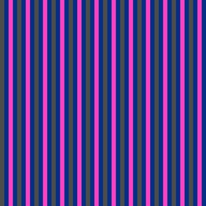 small awning stripes_gray and hot pink on royal blue