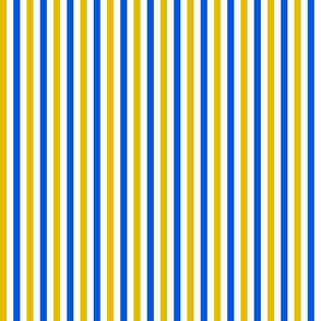 small awning stripes_dijon yellow and classic blue on white
