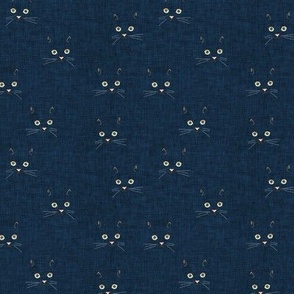 Noir Cat Face (blue denim) XXSML 