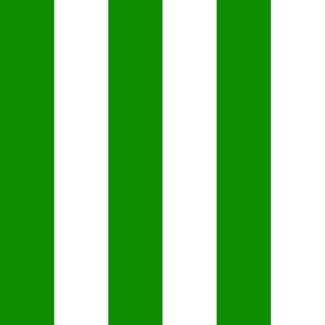large awning stripes_cucumber green and white