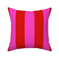 large awning stripes_engine red and hot pink