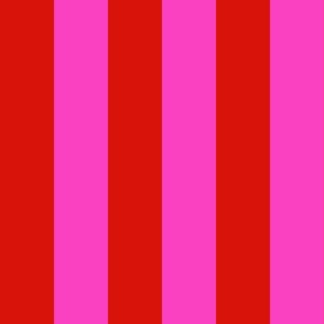 large awning stripes_engine red and hot pink